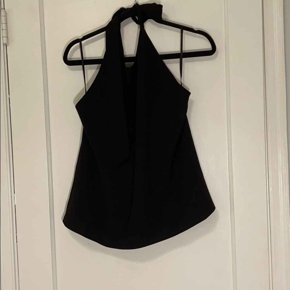 Stunning low back halter top black